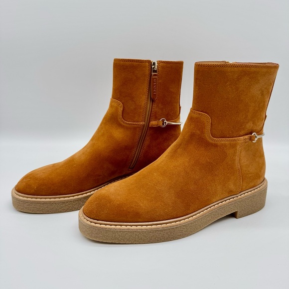 GUCCU Slim Horsebit Suede Ankle Boots EUR 37.5 US 7.5 - Picture 5 of 10